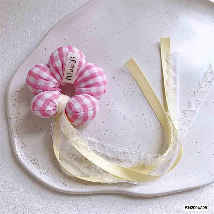 SÉT 2 BUỘC TÓC HOA CARO