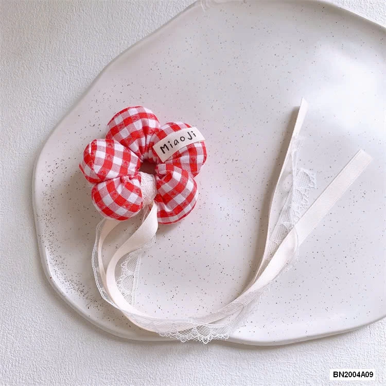 SÉT 2 BUỘC TÓC HOA CARO