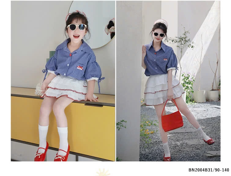 SÉT SƠ MI TAY LỠ MIX CHÂN VÁY TẦNG BÈO