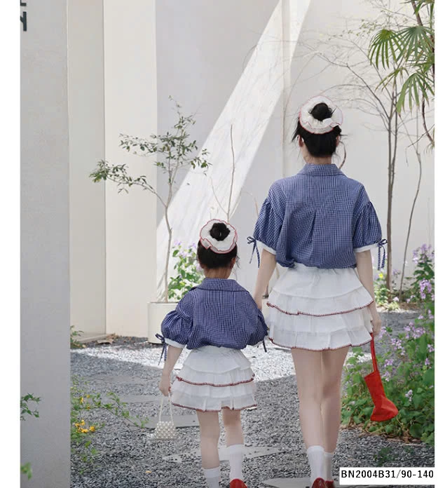 SÉT SƠ MI TAY LỠ MIX CHÂN VÁY TẦNG BÈO