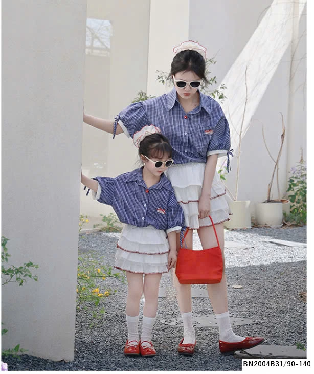 SÉT SƠ MI TAY LỠ MIX CHÂN VÁY TẦNG BÈO