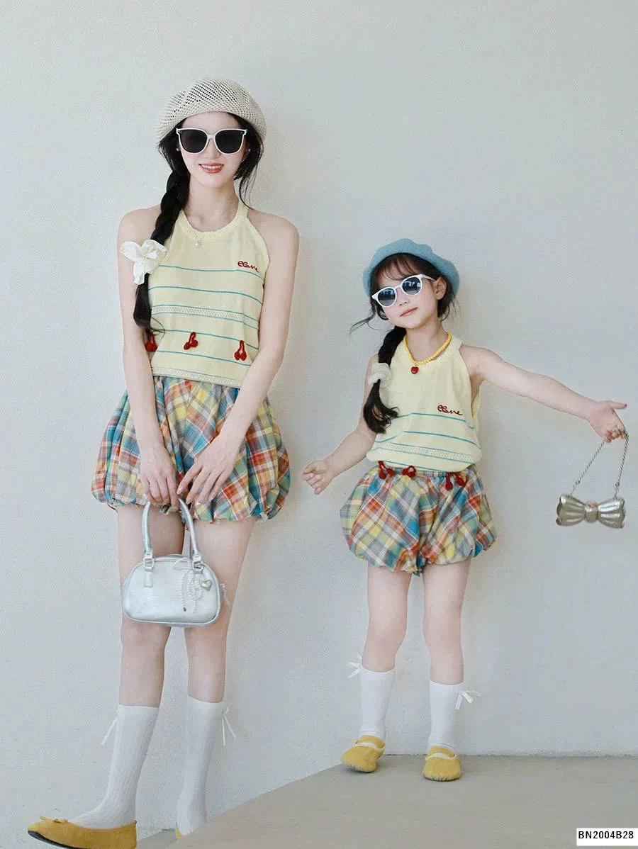 SÉT QUẦN BÍ ÁO CỔ YÊM MẸ BÉ