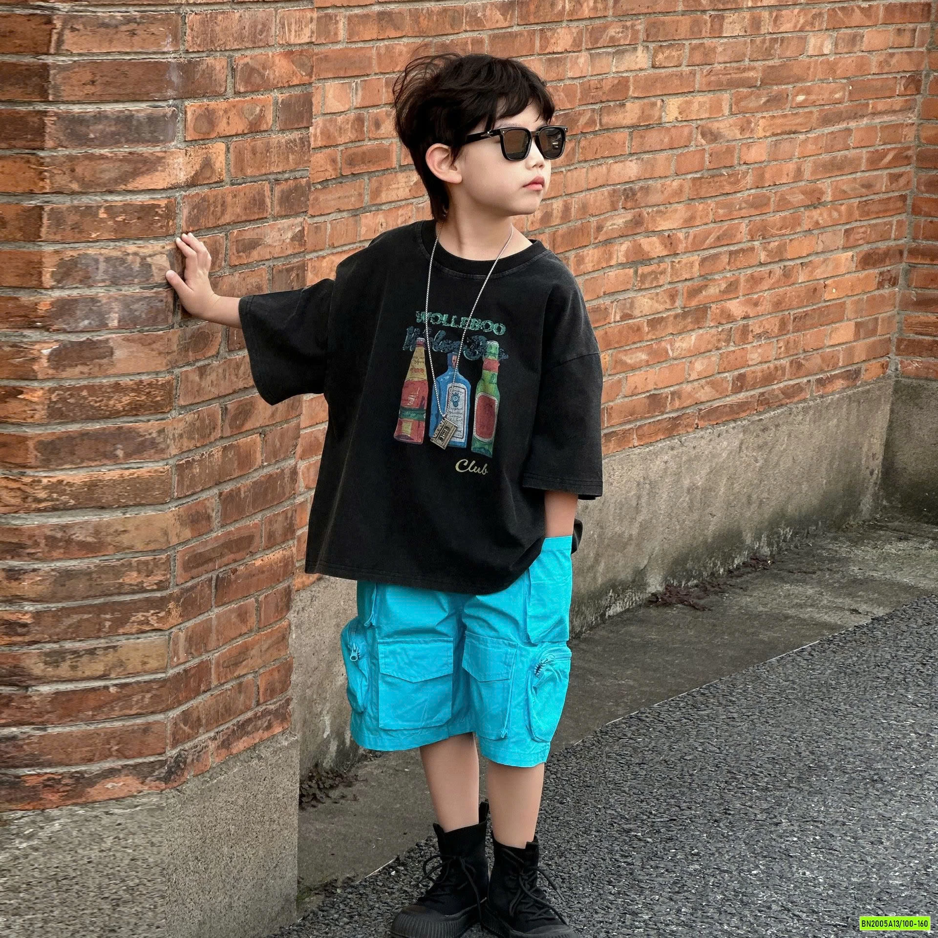 SHORT TÚI HỘP HY25233 KHÓA KÉO