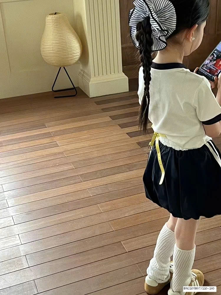 SÉT ÁO THUN KITTY MIX QUẦN BÍ XANH THAN