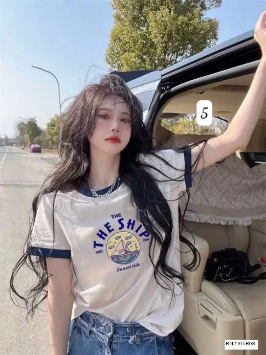 ÁO PHÔNG TRẮNG PHỐI VIỀN QC