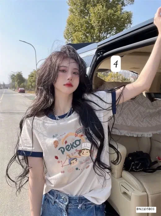 ÁO PHÔNG TRẮNG PHỐI VIỀN QC