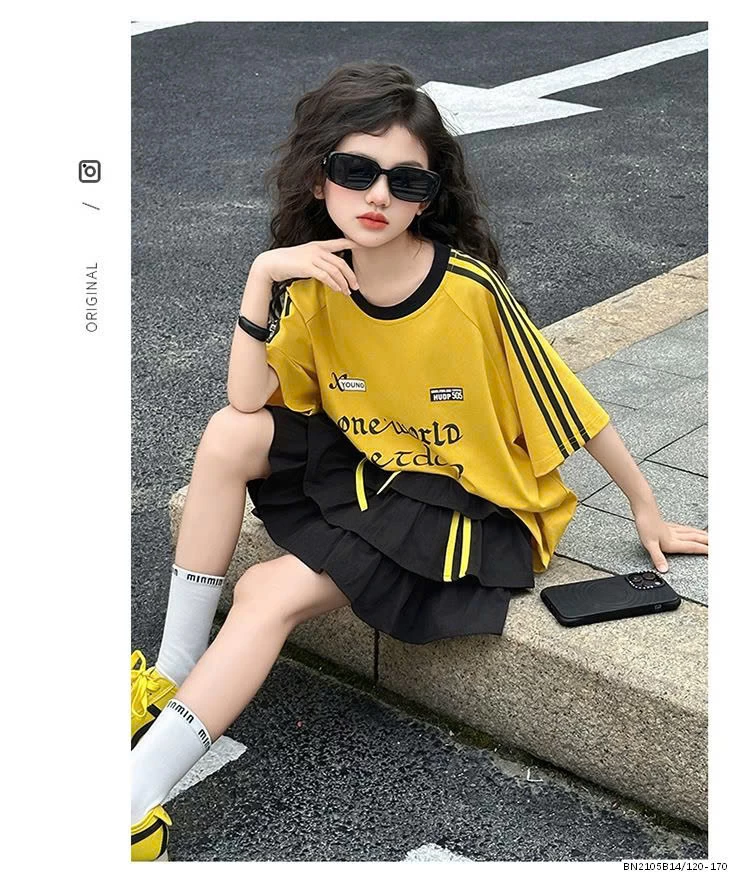 SET ÁO PHÔNG VÀNG MIX CV TẦNG JUZITIGE BG