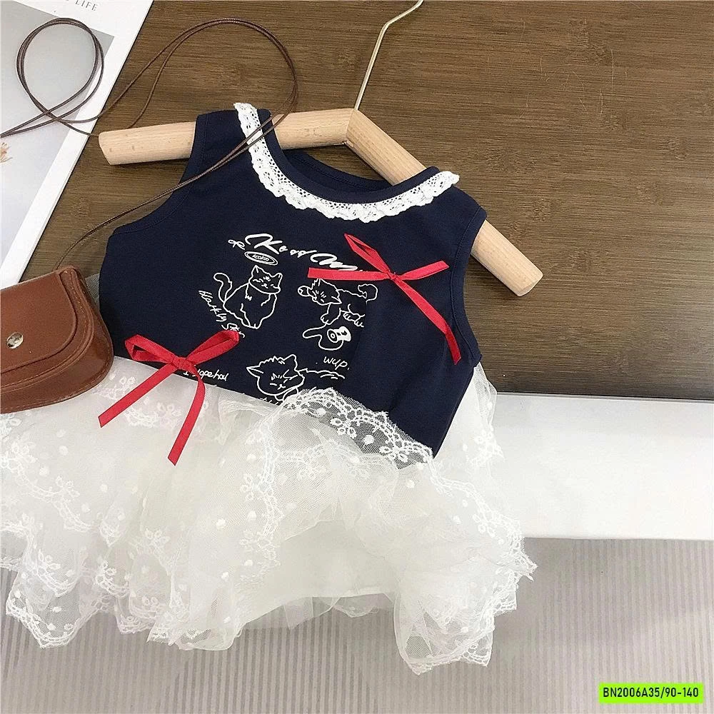 SÉT ÁO MÈO MIX CV REN TẦNG