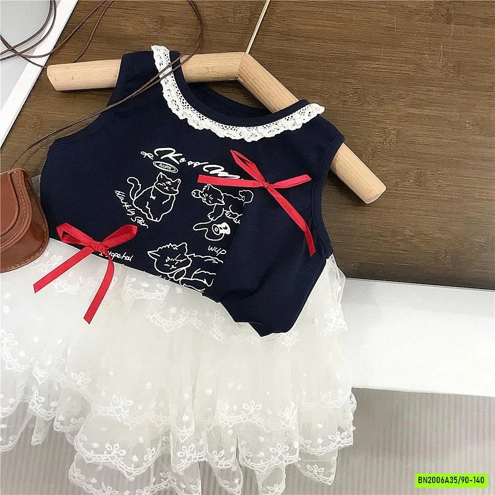 SÉT ÁO MÈO MIX CV REN TẦNG