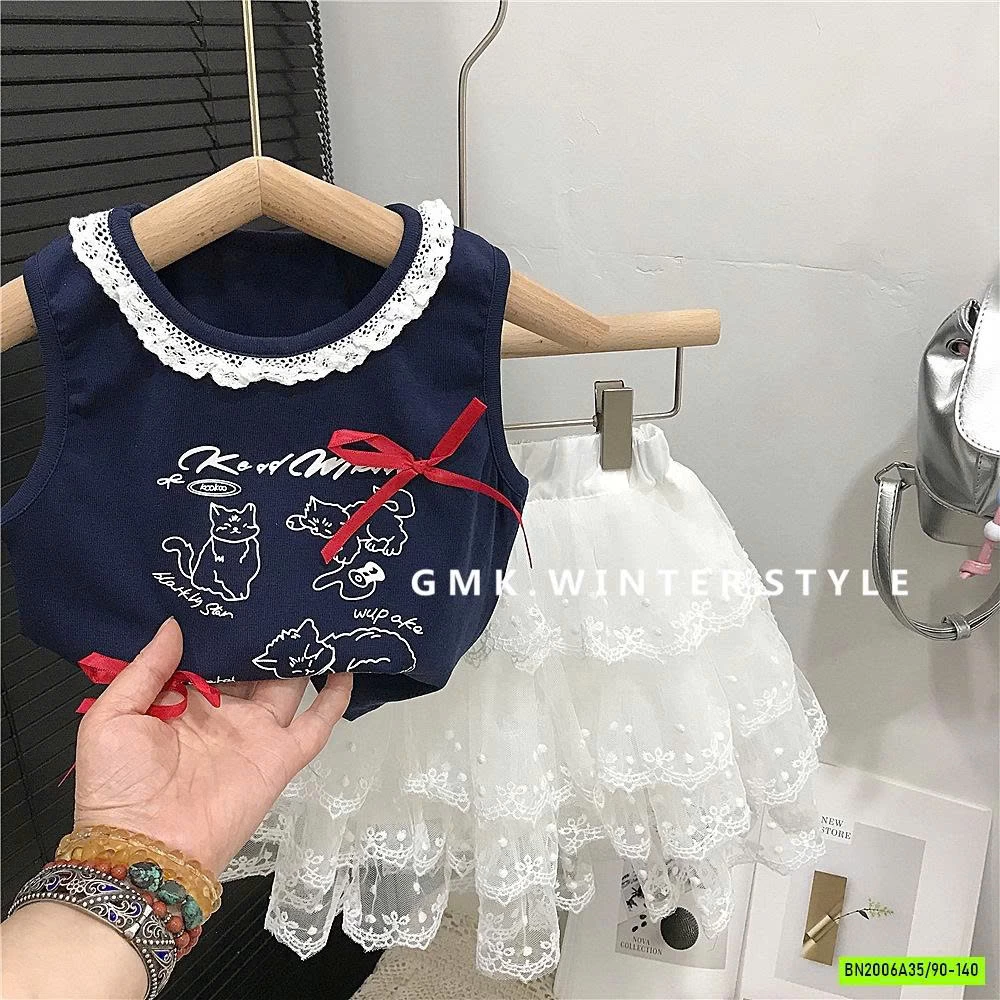 SÉT ÁO MÈO MIX CV REN TẦNG