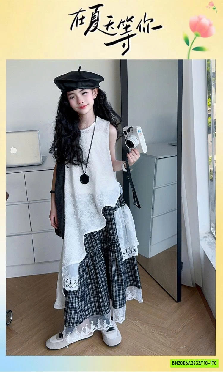 SÉT ÁO REN LỆCH MIX CV DÀI