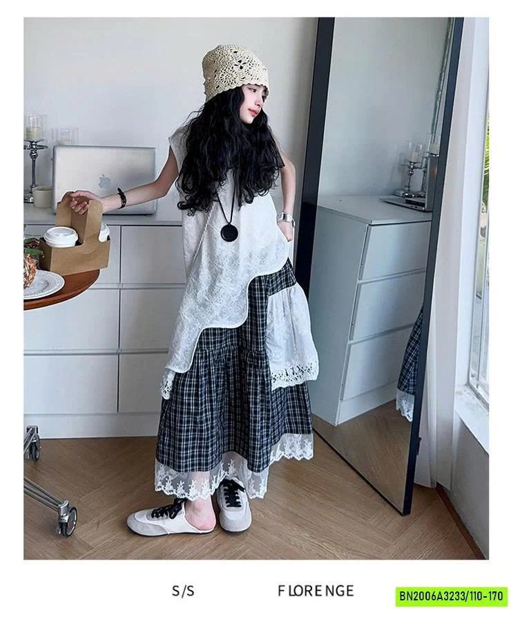 SÉT ÁO REN LỆCH MIX CV DÀI