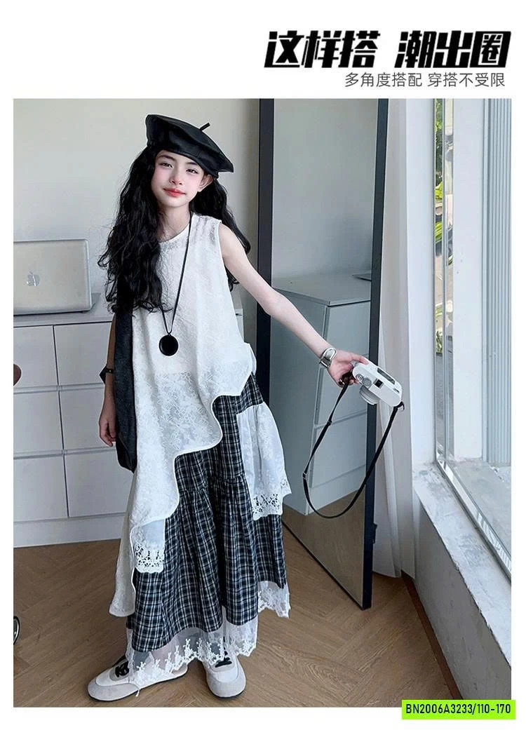 SÉT ÁO REN LỆCH MIX CV DÀI