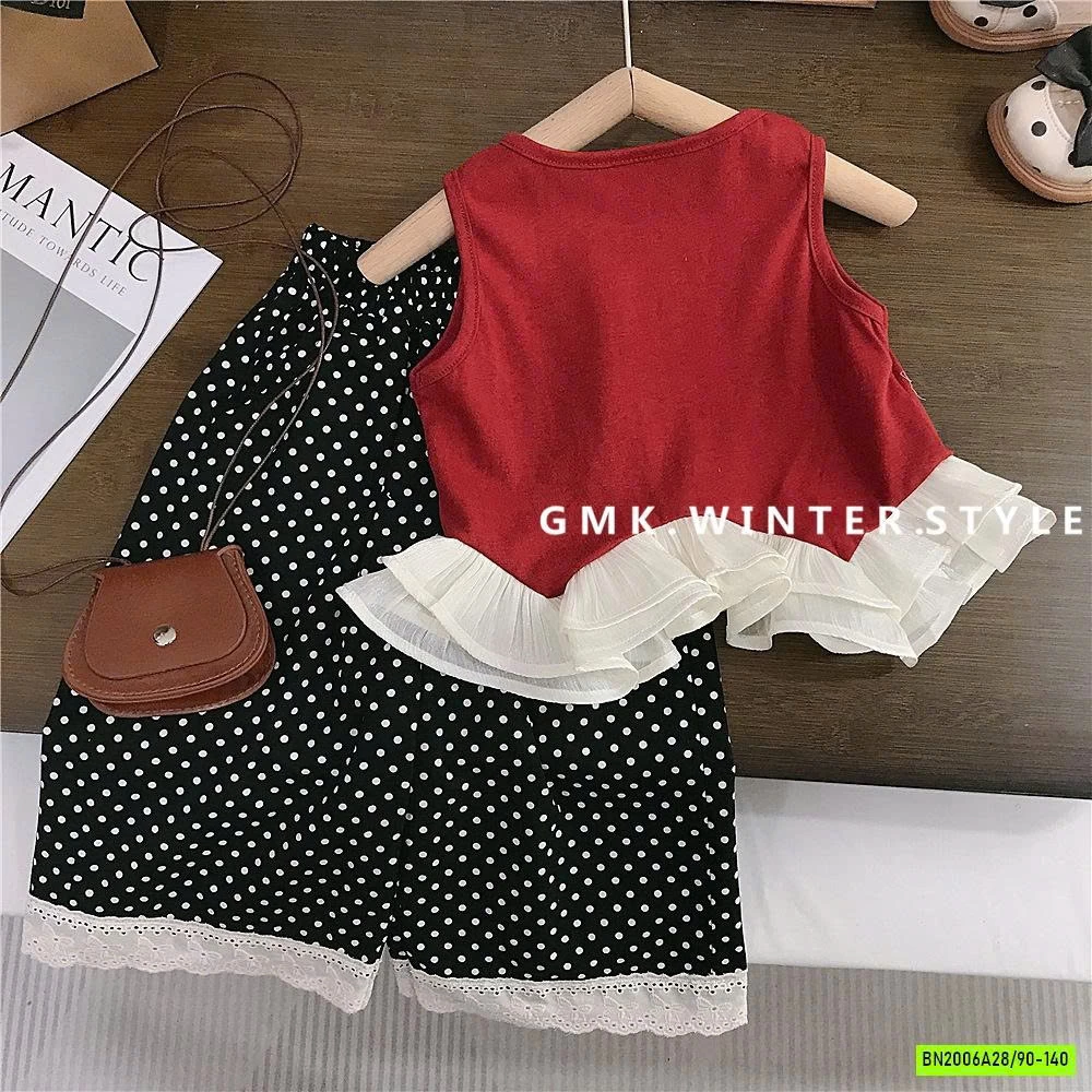 SÉT ÁO BBD CÔ GÁI MIX QUẦN BI