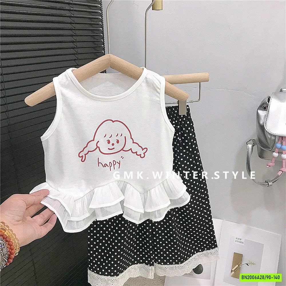 SÉT ÁO BBD CÔ GÁI MIX QUẦN BI