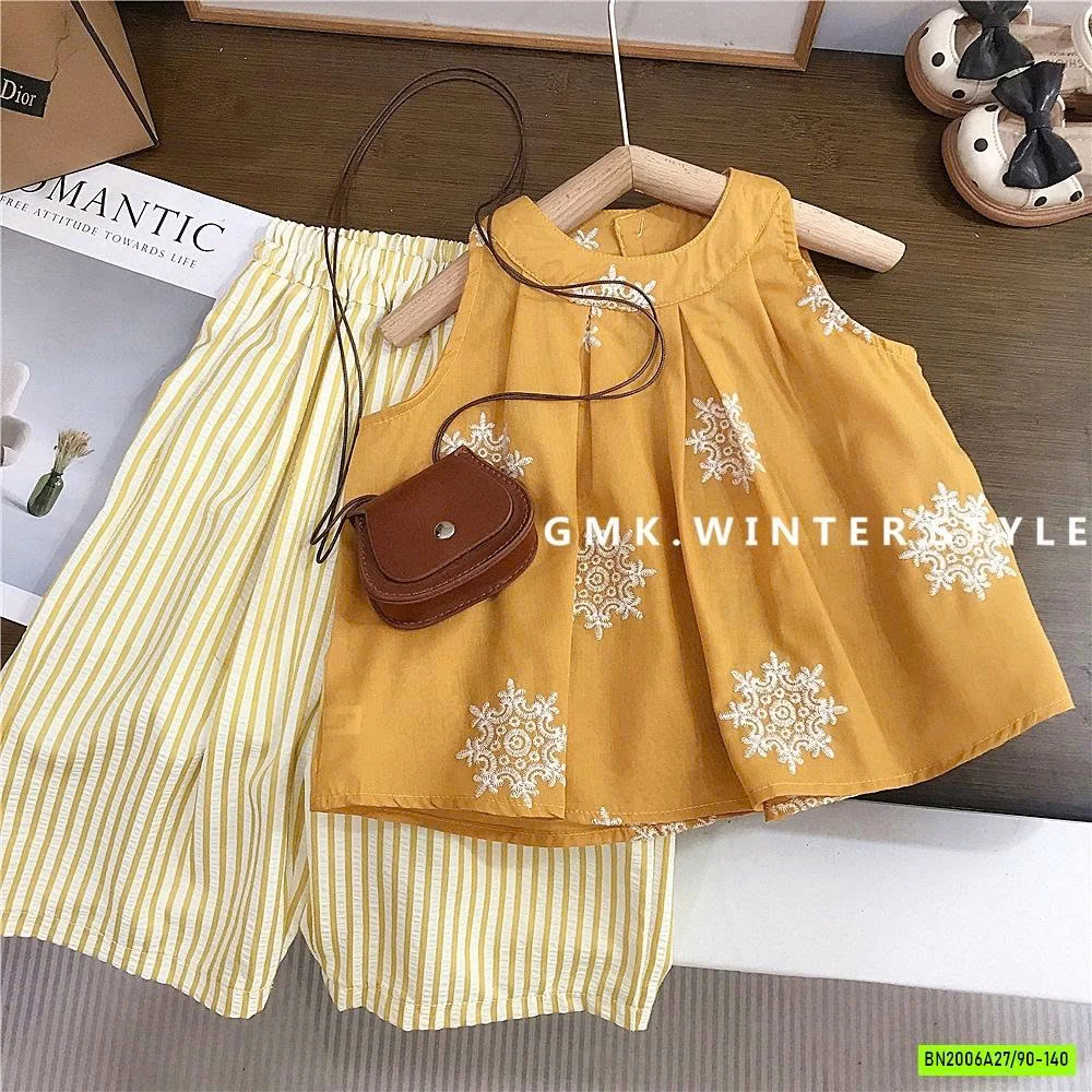 SÉT BABYDOLL HOA VÀNG