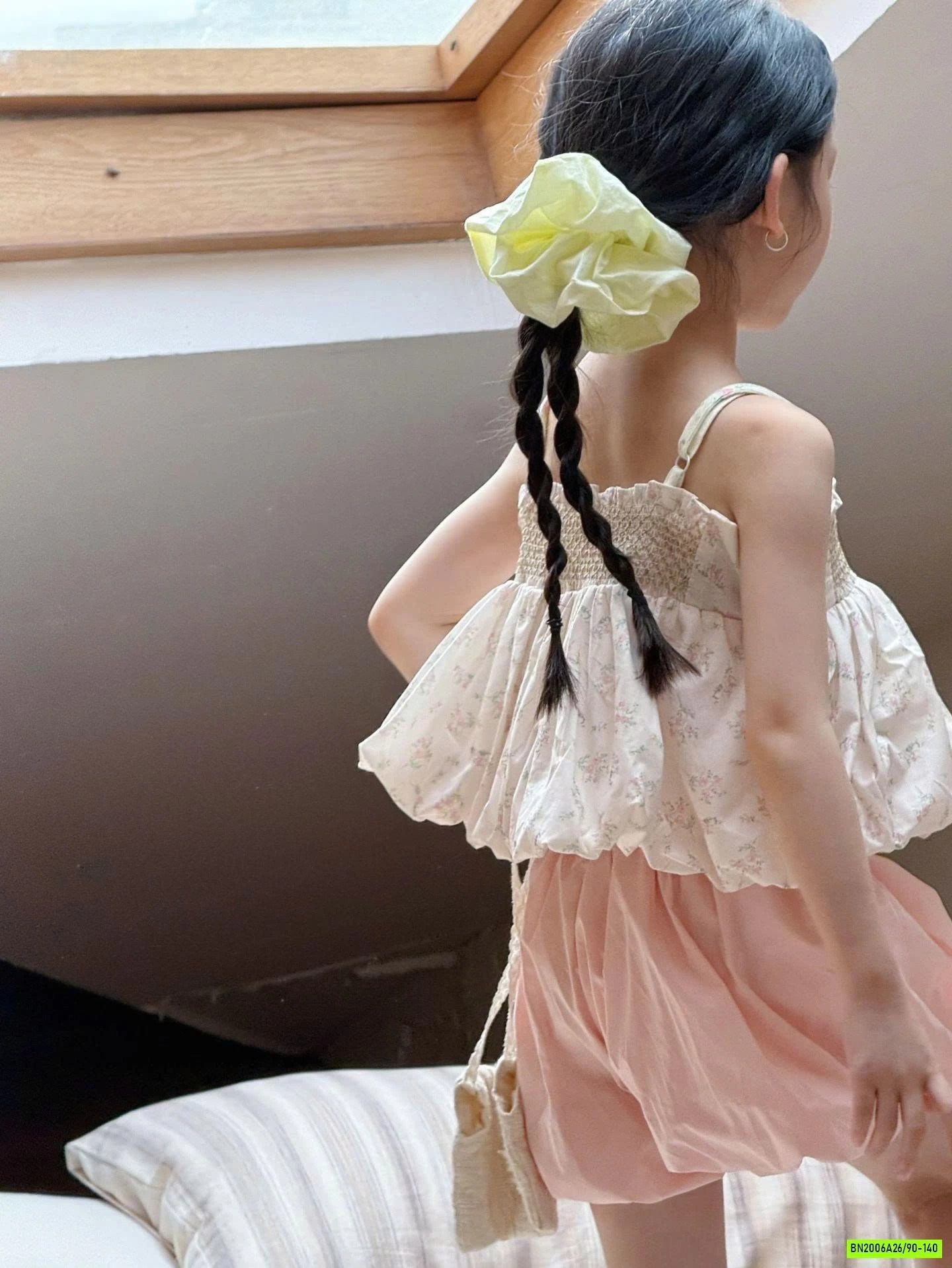 ÁO BÍ 2 DÂY MIX QUẦN BÍ HỒNG