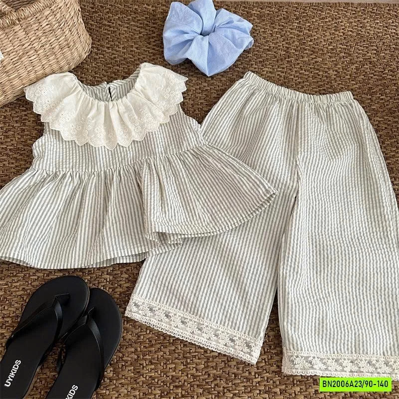 SÉT BBD SỌC VIỀN REN