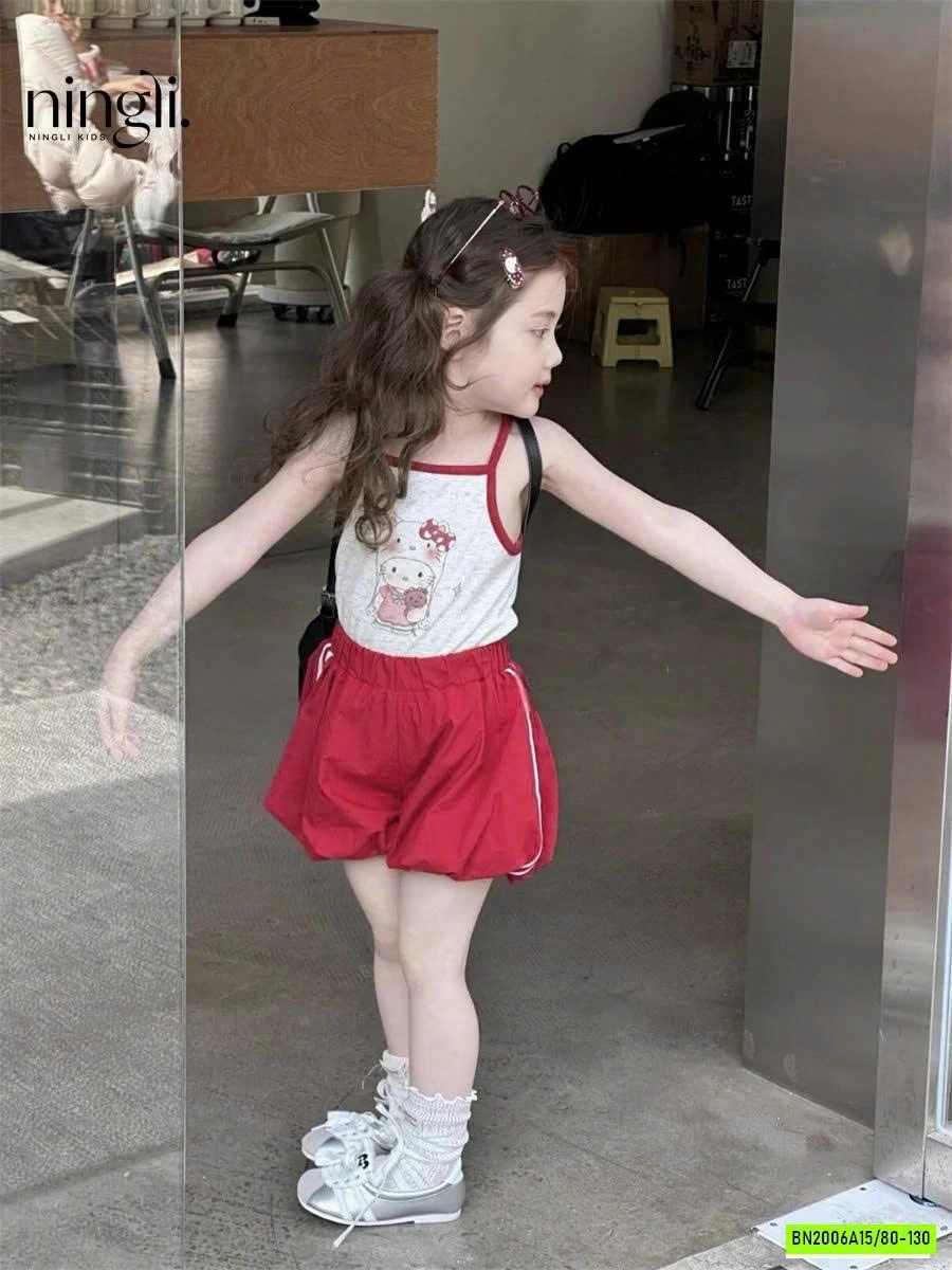 SÉT ÁO 2 DÂY QUẦN BÍ ĐỎ