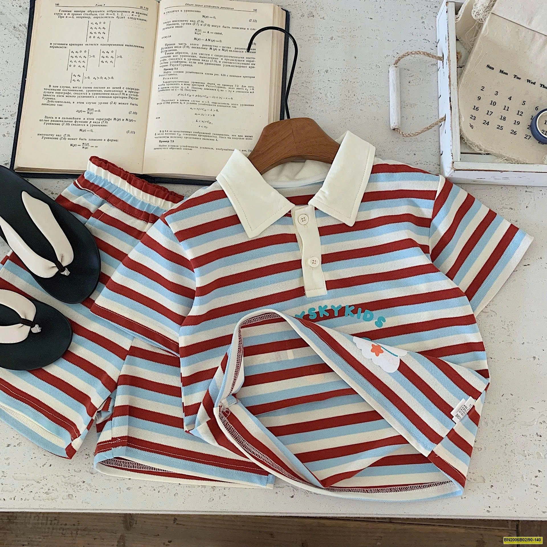 SET BỘ POLO KẺ CỘC TAY BT