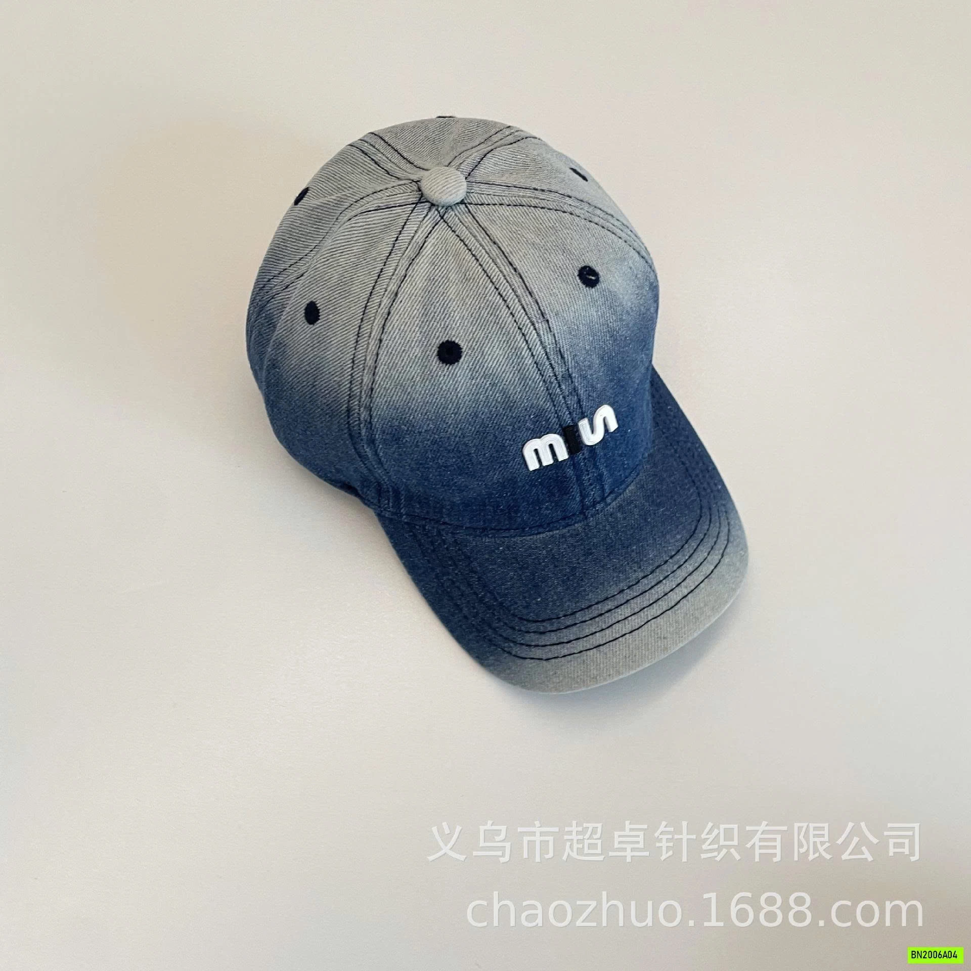 MŨ KẾT JEANS LOANG MÀU