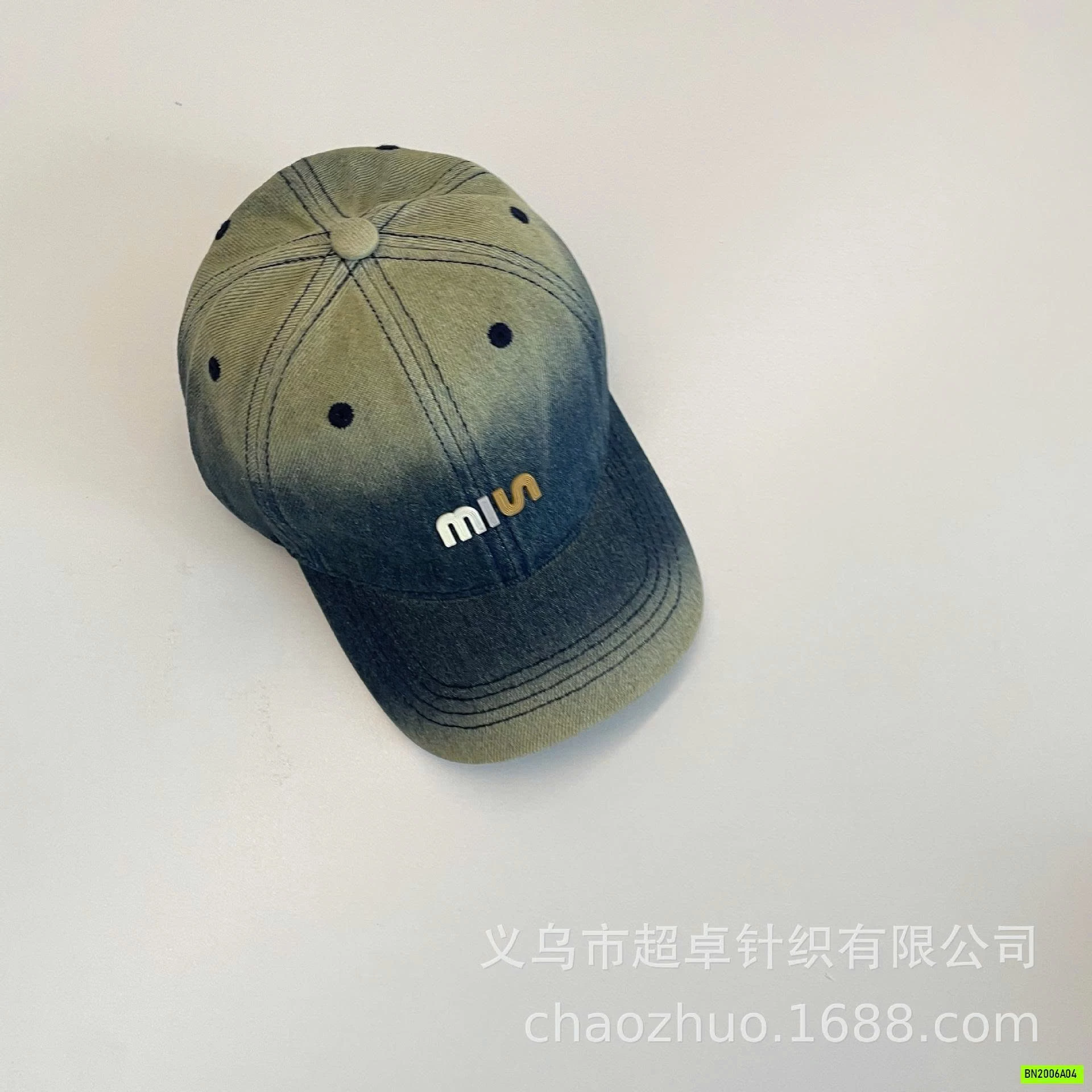 MŨ KẾT JEANS LOANG MÀU