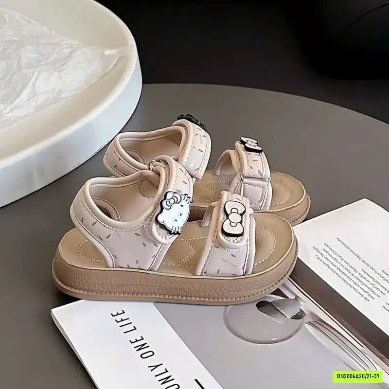 SANDAL GẮN CHARM KITTY BÉ GÁI