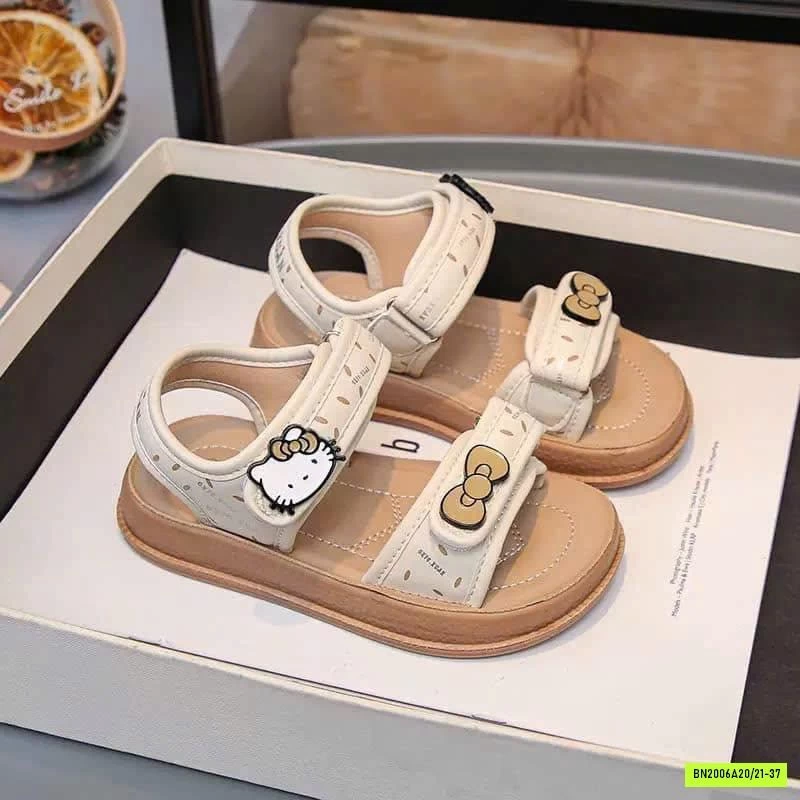SANDAL GẮN CHARM KITTY BÉ GÁI