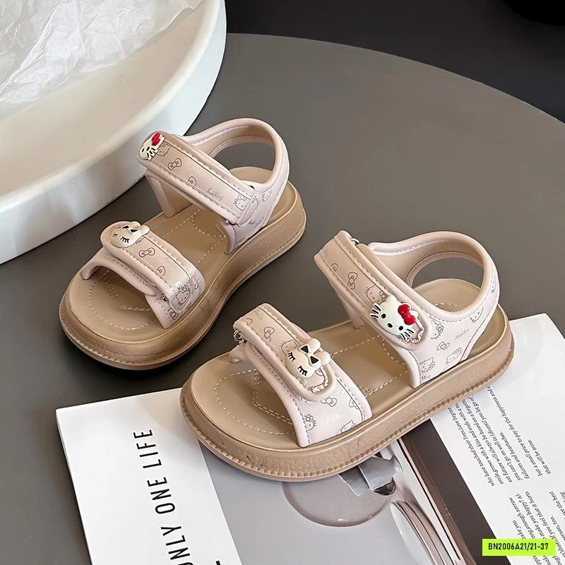 SANDAL CHARM THỎ VÀ KITTY BÉ GÁI