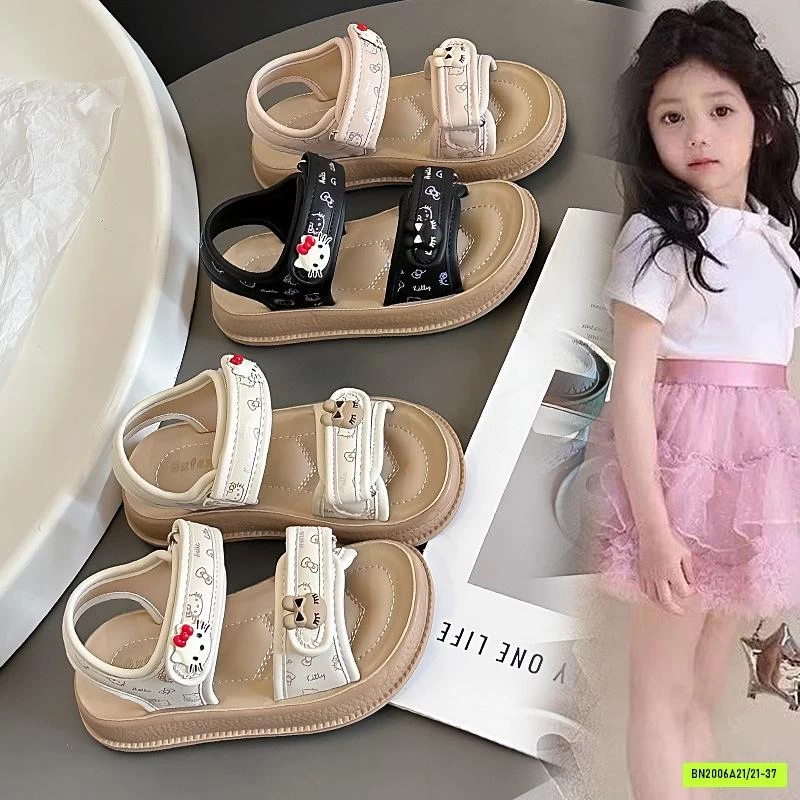 SANDAL CHARM THỎ VÀ KITTY BÉ GÁI