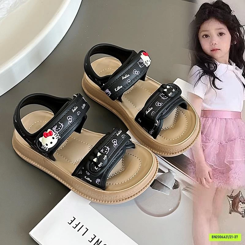 SANDAL CHARM THỎ VÀ KITTY BÉ GÁI
