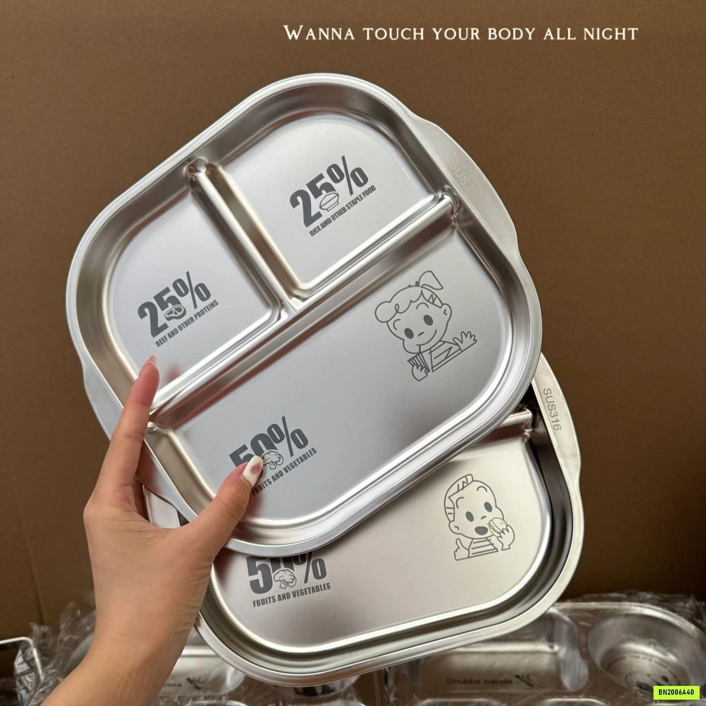 KHAY CƠM INOX 3 NGĂN