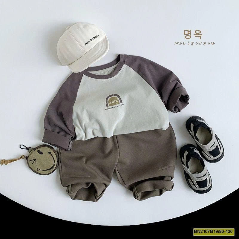 ÁO THUN PHỐI MÀU TAY HÀN QUỐC