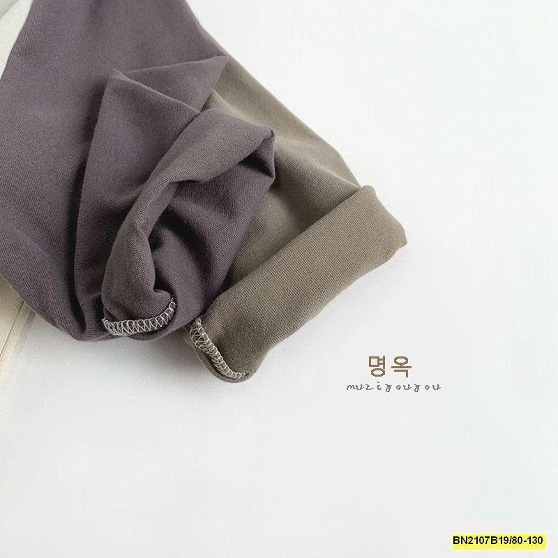 ÁO THUN PHỐI MÀU TAY HÀN QUỐC