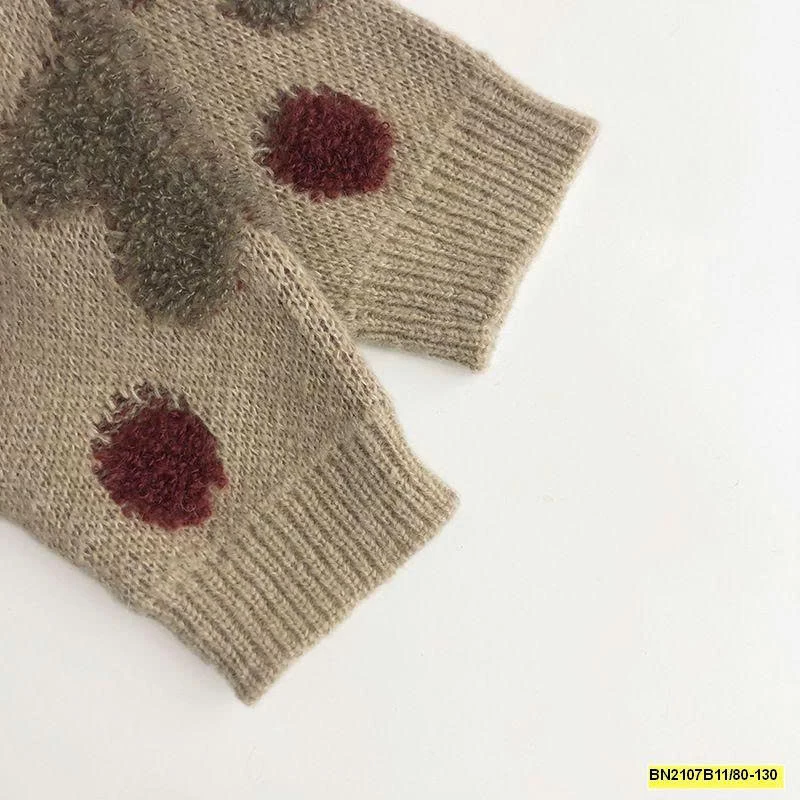 ÁO LEN CHẤM BI ĐỎ