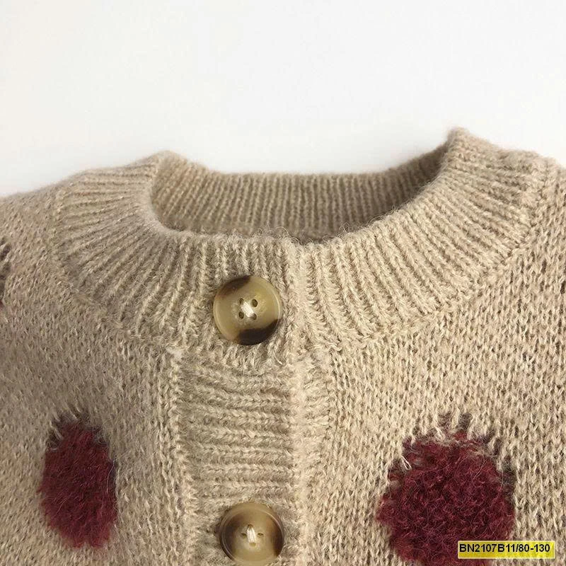 ÁO LEN CHẤM BI ĐỎ