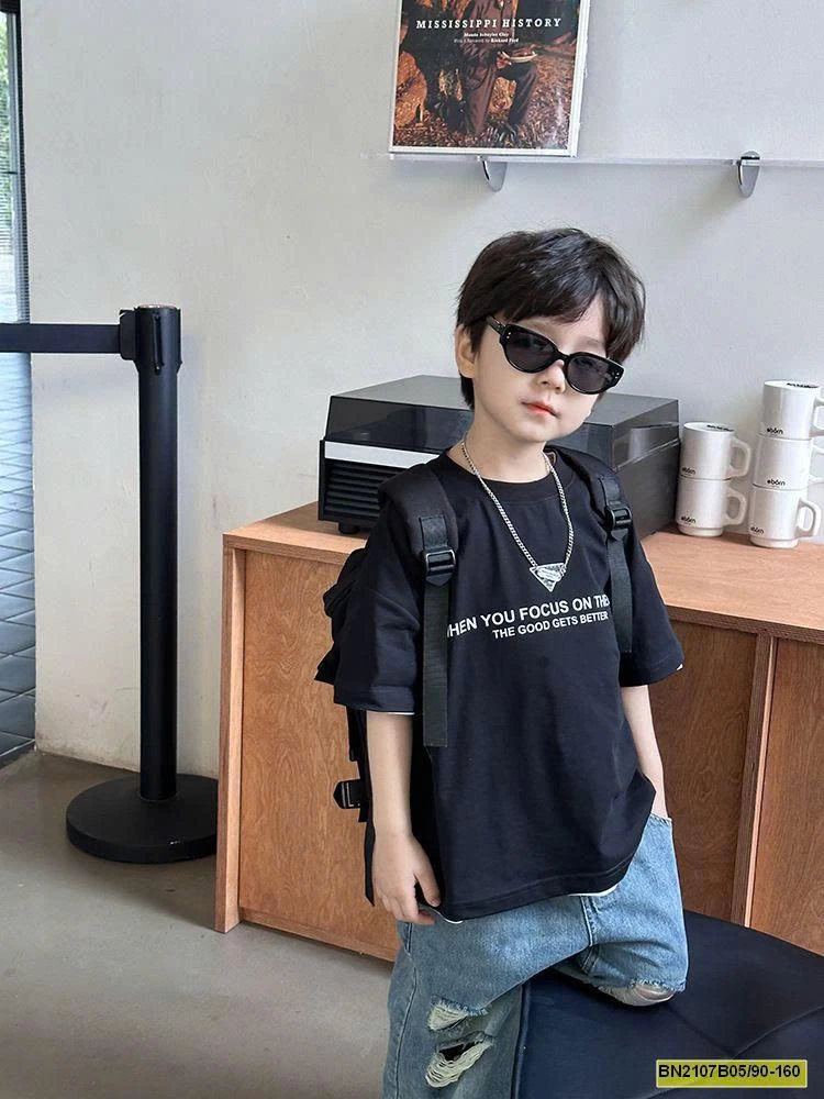 ÁO PHÔNG BÉ TRAI AMBB 24S017