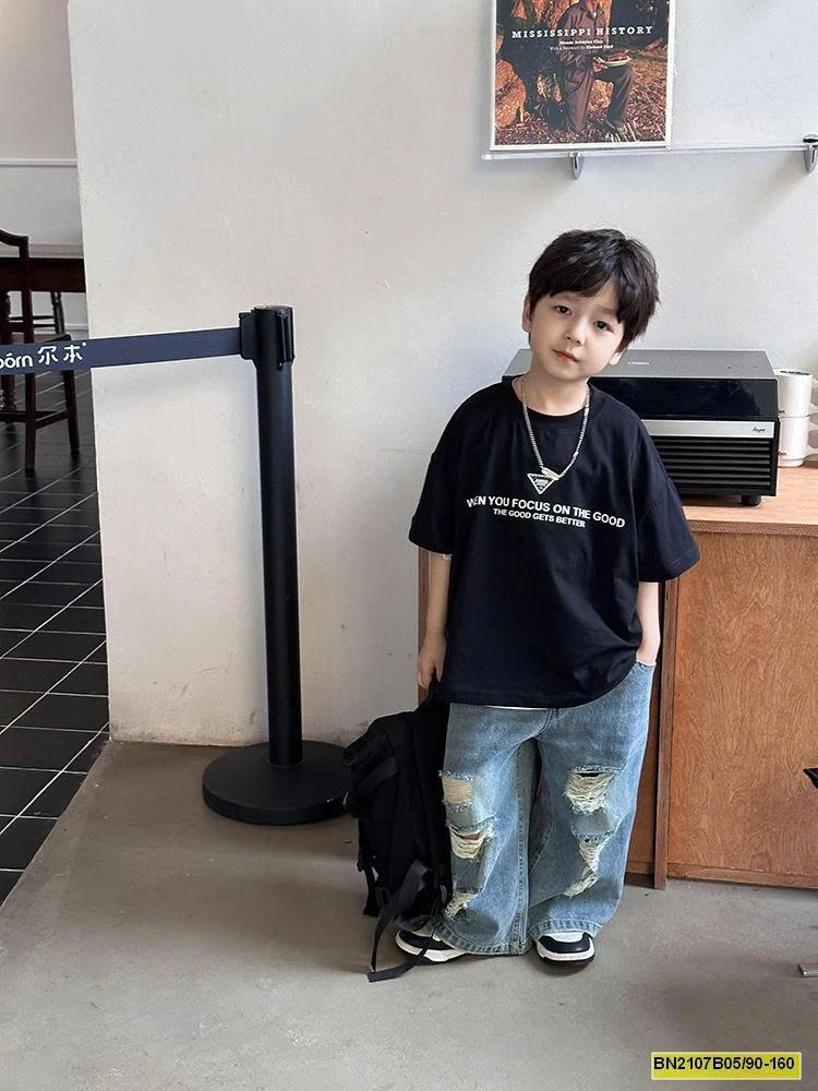 ÁO PHÔNG BÉ TRAI AMBB 24S017