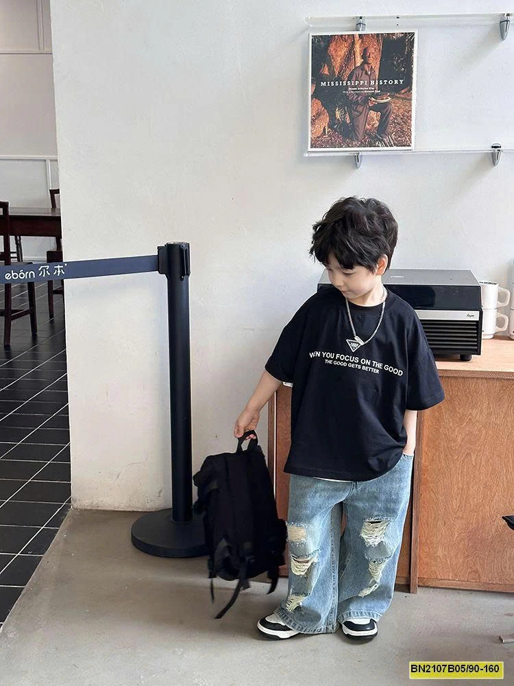 ÁO PHÔNG BÉ TRAI AMBB 24S017