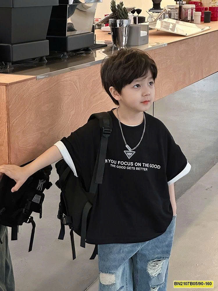 ÁO PHÔNG BÉ TRAI AMBB 24S017