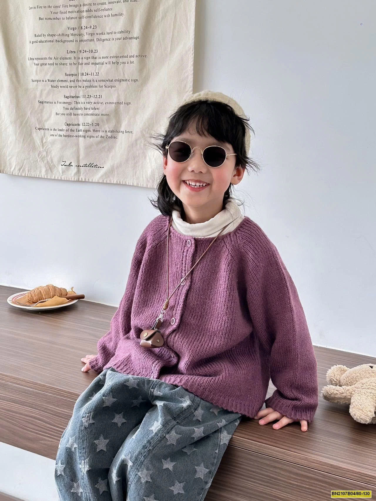 ÁO KHOÁC LEN CỔ TRÒN MTINYQUEEN