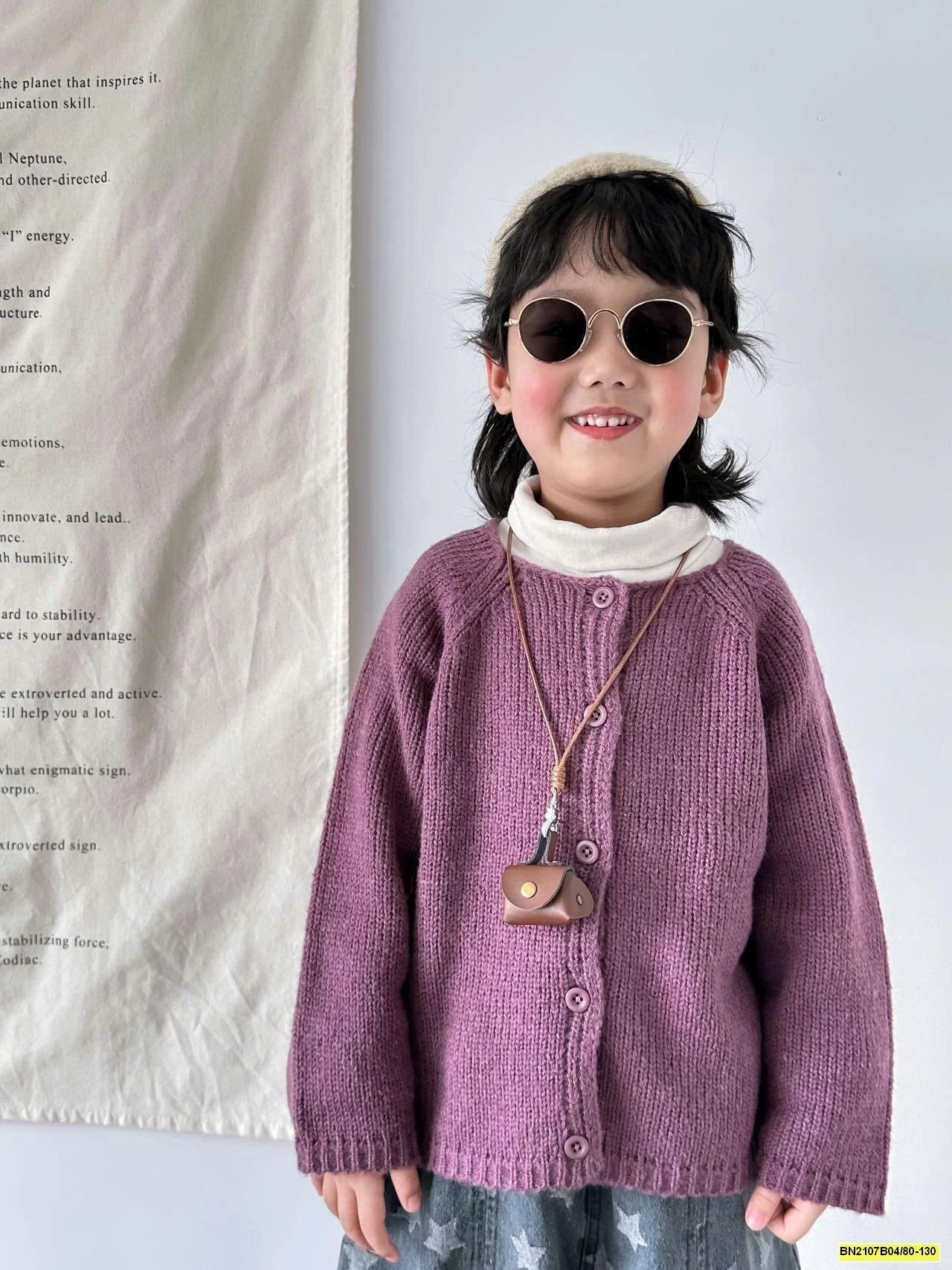 ÁO KHOÁC LEN CỔ TRÒN MTINYQUEEN