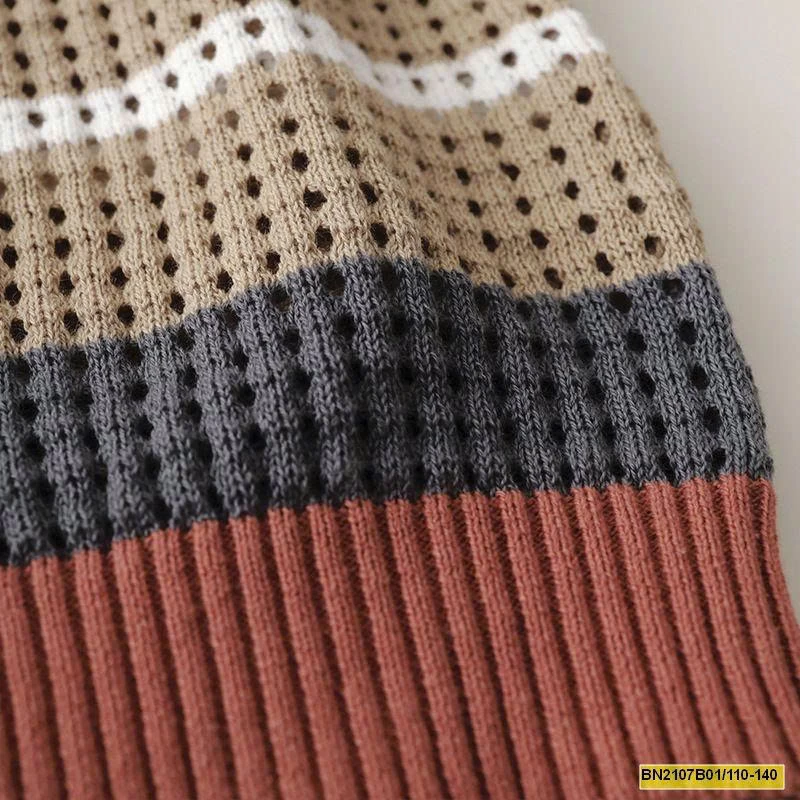 ÁO LEN LỖ NGẮN TAY PHỐI MÀU MTYQUEEN