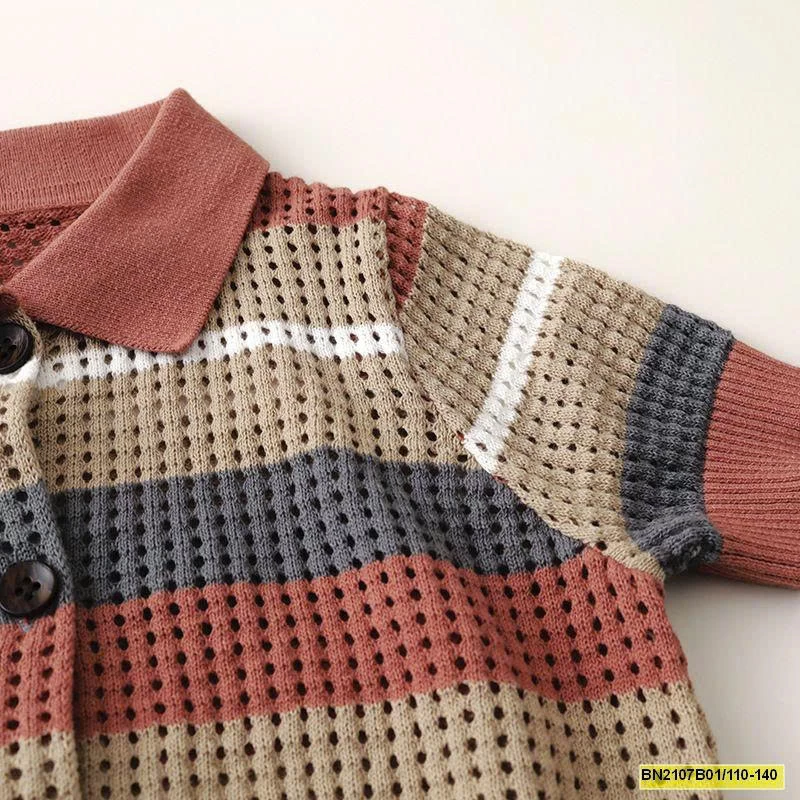 ÁO LEN LỖ NGẮN TAY PHỐI MÀU MTYQUEEN