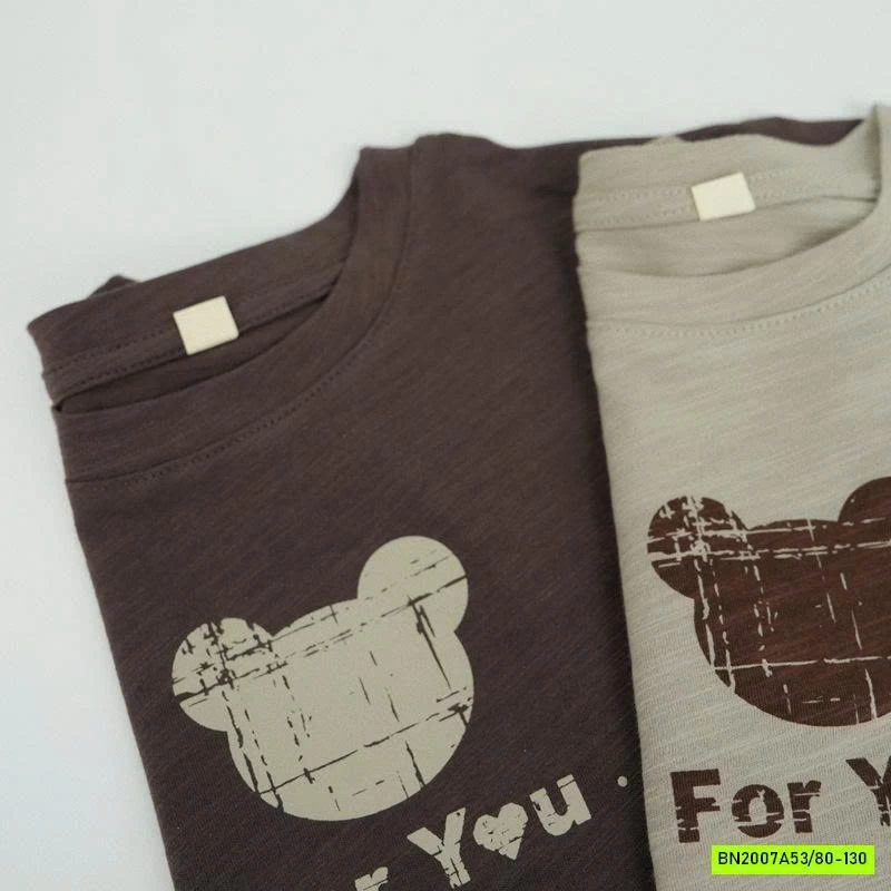 ÁO THUN XƯỚC IN GẤU VINTAGE