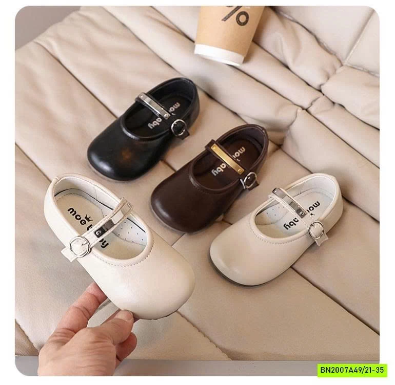 GIÀY BÚP BÊ QUAI PHỐI KIM LOẠI