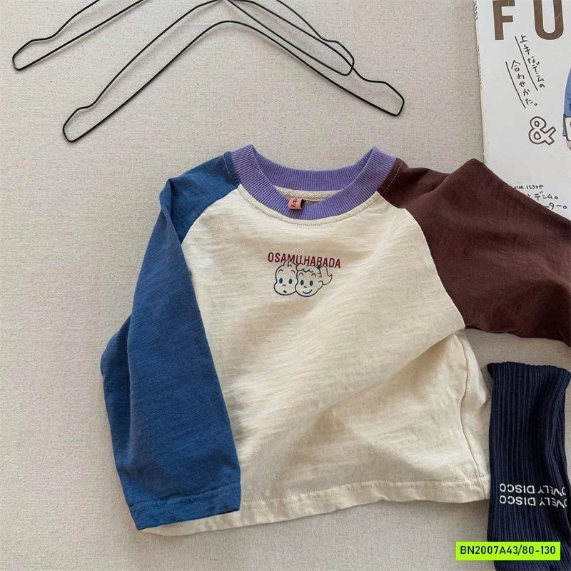 ÁO THUN XƯỚC PHỐI MÀU TAY ADBABY