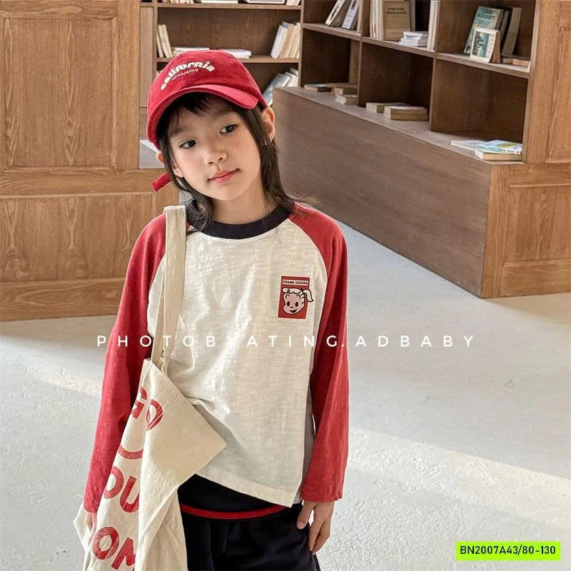 ÁO THUN XƯỚC PHỐI MÀU TAY ADBABY