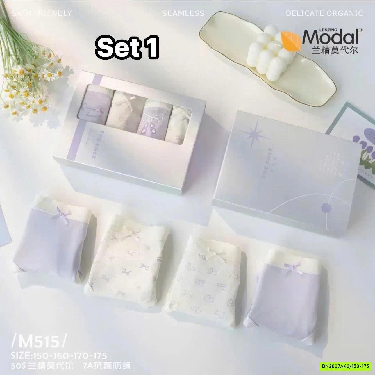 SET 4 QUẦN CHIP BÉ GÁI LỚN