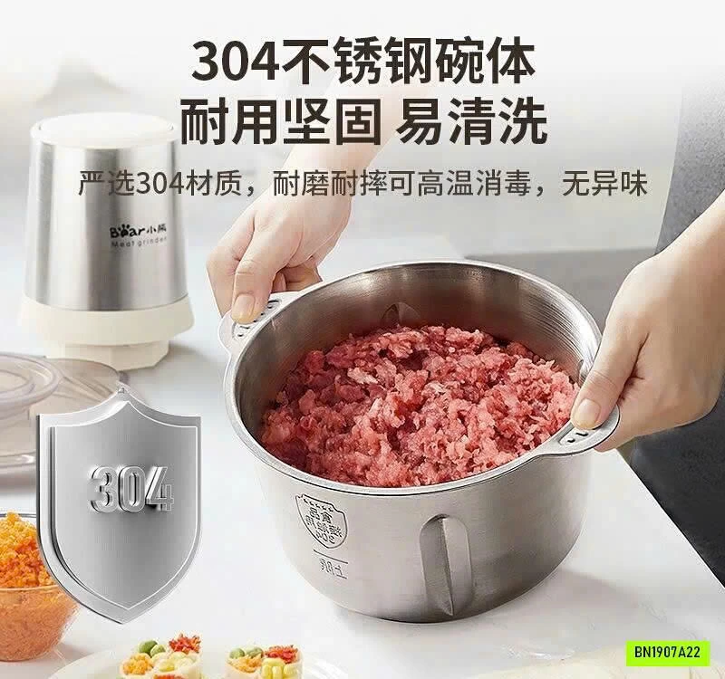 MÁY XAY CỐI INOX BEAR